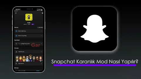 Snapchat karanlık mod nasıl yapılır, Snapchat karanlık mod, Snapchat dark mod